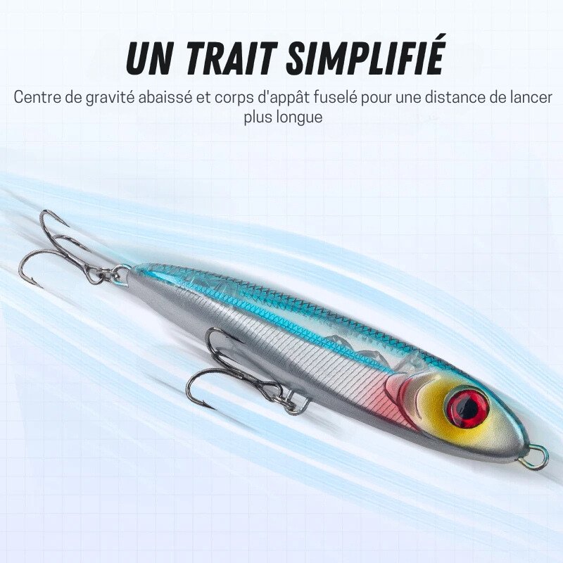 Leurre Stickbait Coulant 105mm 23g / 120mm 35g