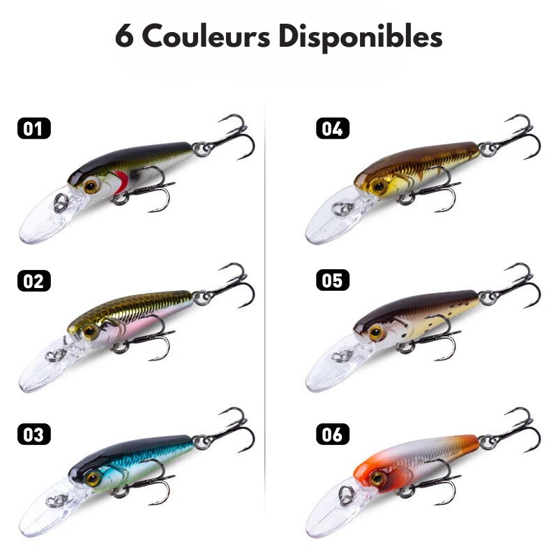 Mini Leurre de Pêche Flottant 40mm 3g