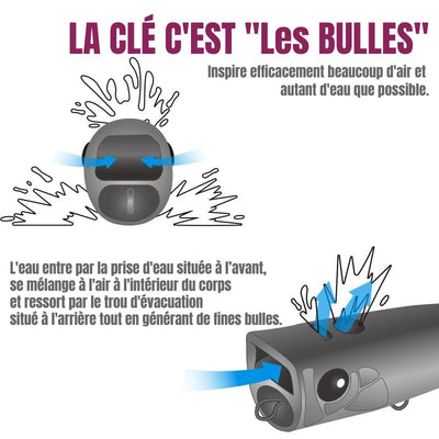 Leurre de Surface Popper 90mm 23g DASHER 90F